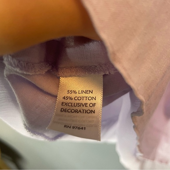 J. Jill Lavender Sleeveless Tank Top pleated front size medium - Picture 6 of 9